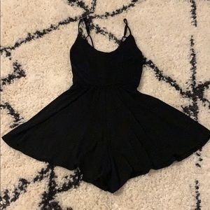 Wet Seal Black Strappy Romper